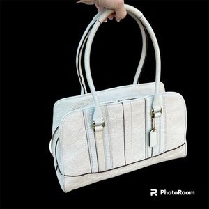 Vintage Coach Large Hamilton Pebbled Leather Satchel